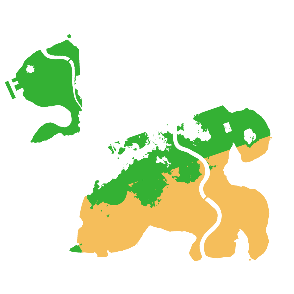 Biome Rust Map: Procedural Map, Size: 3200, Seed: 65