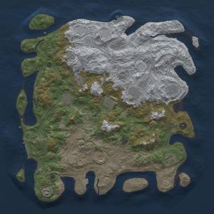 Thumbnail Rust Map: Procedural Map, Size: 4500, Seed: 881764529, 19 Monuments