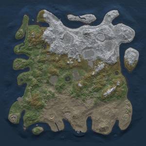Thumbnail Rust Map: Procedural Map, Size: 4000, Seed: 4193094, 18 Monuments