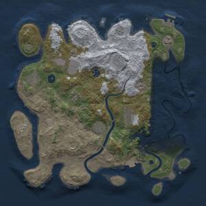 Thumbnail Rust Map: Procedural Map, Size: 3800, Seed: 454424001, 15 Monuments