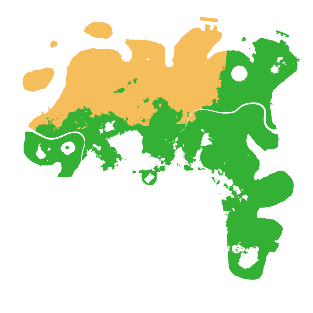 Biome Rust Map: Procedural Map, Size: 3500, Seed: 386656889