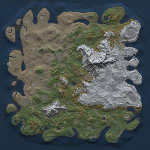 Thumbnail Rust Map: Procedural Map, Size: 5000, Seed: 1995861025, 19 Monuments