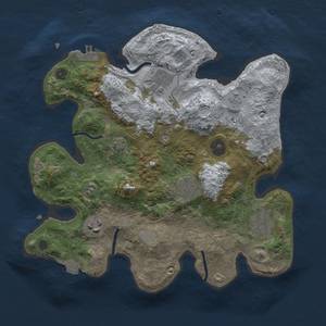 Thumbnail Rust Map: Procedural Map, Size: 3000, Seed: 2761, 11 Monuments