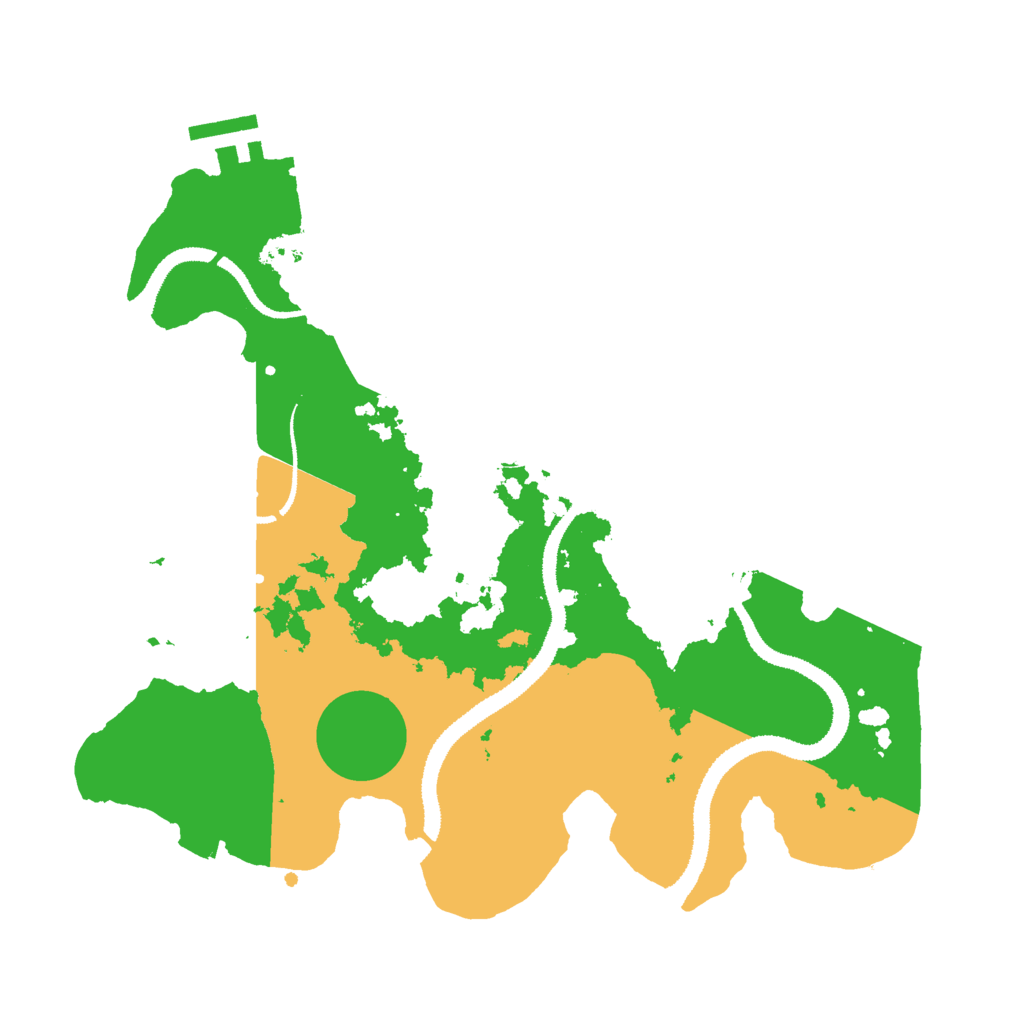 Biome Rust Map: Procedural Map, Size: 3000, Seed: 2761