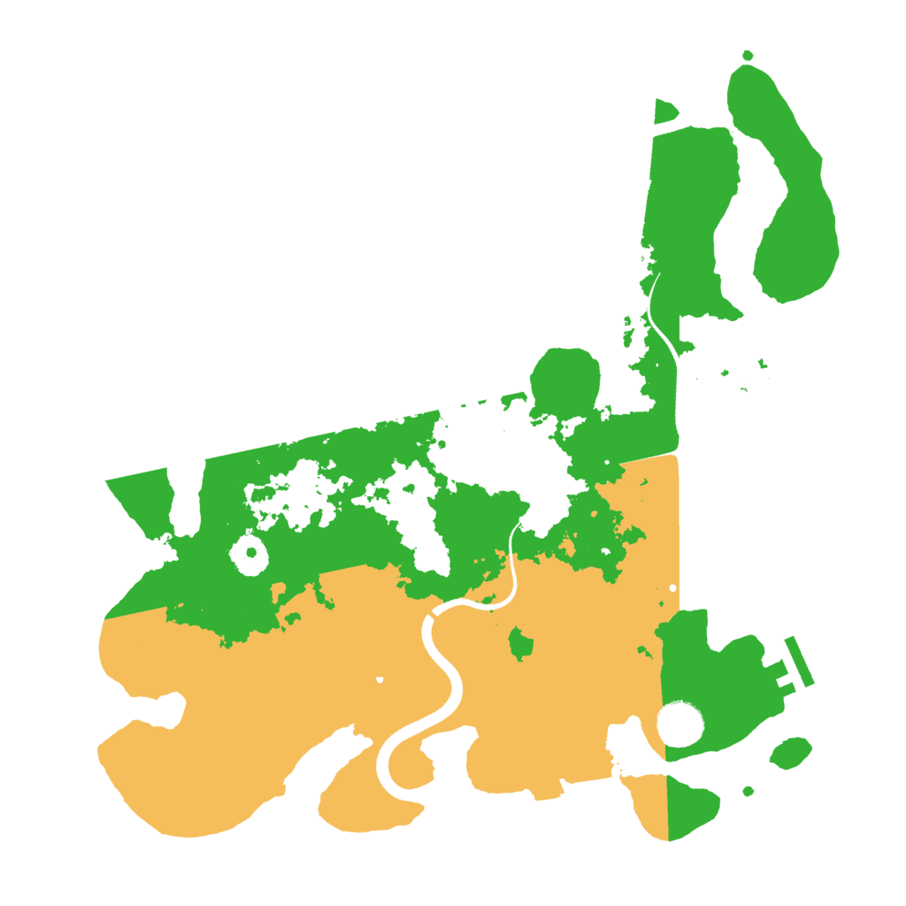 Biome Rust Map: Procedural Map, Size: 3500, Seed: 1234990273