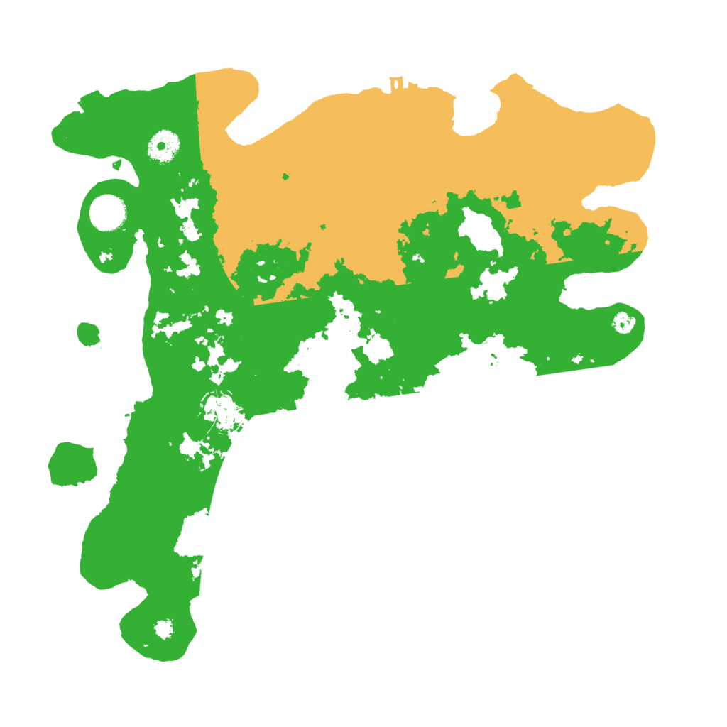 Biome Rust Map: Procedural Map, Size: 3500, Seed: 151540613