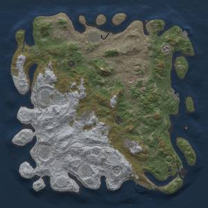 Thumbnail Rust Map: Procedural Map, Size: 4500, Seed: 6531539, 19 Monuments