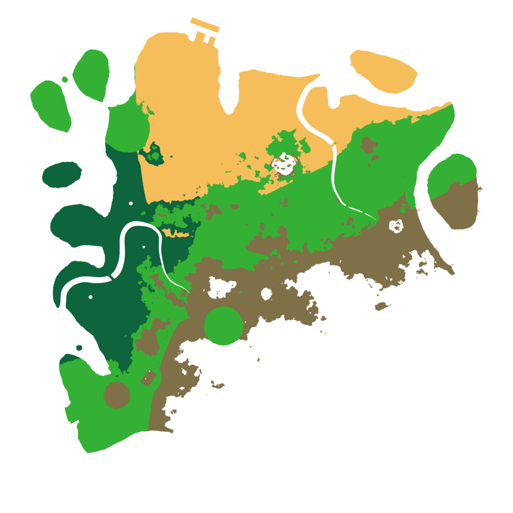 Biome Rust Map: Procedural Map, Size: 3500, Seed: 1196484587