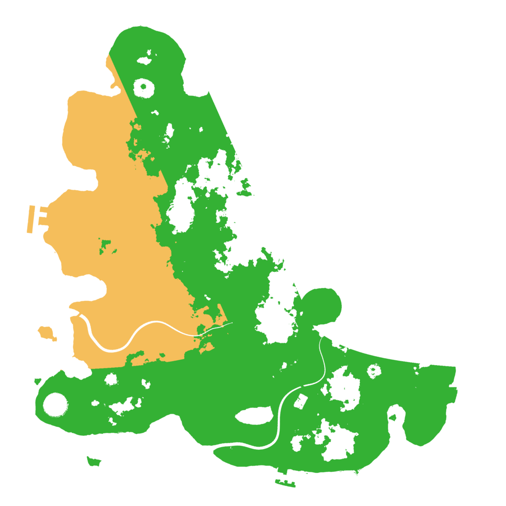 Biome Rust Map: Procedural Map, Size: 3700, Seed: 1192811106