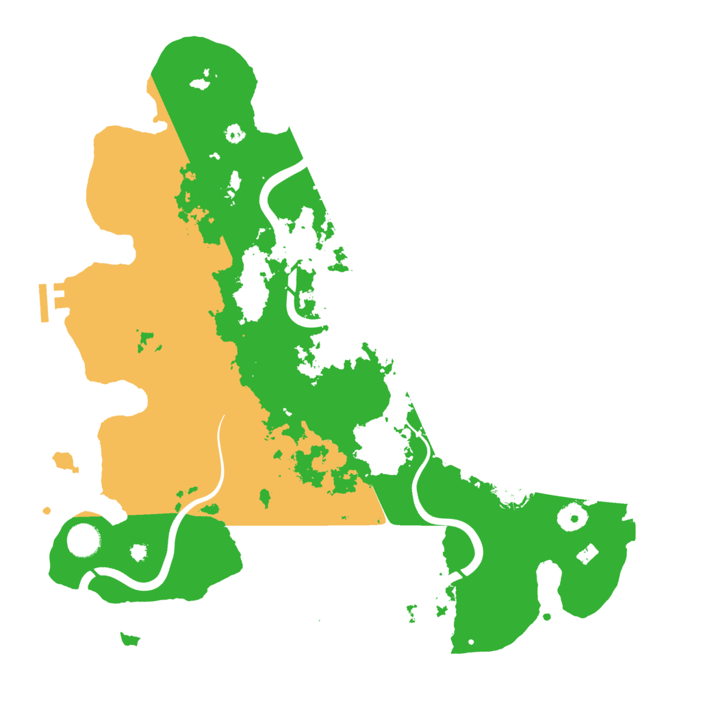 Biome Rust Map: Procedural Map, Size: 3700, Seed: 1192811106