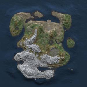 Thumbnail Rust Map: Procedural Map, Size: 2500, Seed: 1710231631, 7 Monuments