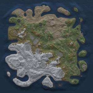 Thumbnail Rust Map: Procedural Map, Size: 4250, Seed: 362519336, 18 Monuments