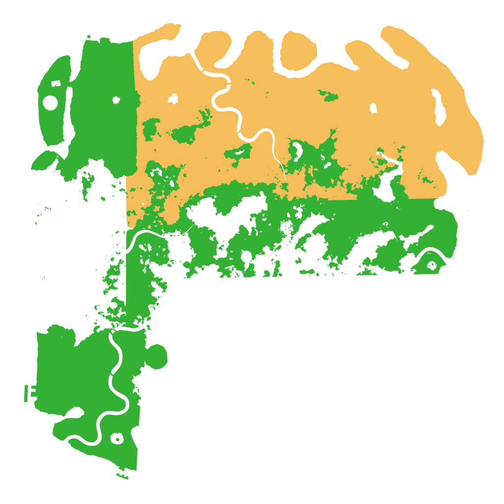 Biome Rust Map: Procedural Map, Size: 6000, Seed: 685975214