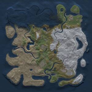 Thumbnail Rust Map: Procedural Map, Size: 4250, Seed: 146277117, 14 Monuments