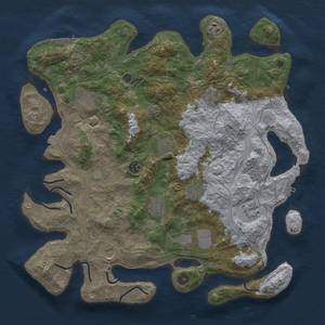 Thumbnail Rust Map: Procedural Map, Size: 4250, Seed: 146277117, 19 Monuments