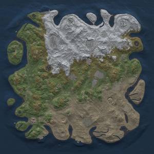 Thumbnail Rust Map: Procedural Map, Size: 4500, Seed: 768157513, 19 Monuments