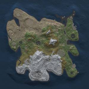 Thumbnail Rust Map: Procedural Map, Size: 3000, Seed: 265329129, 12 Monuments