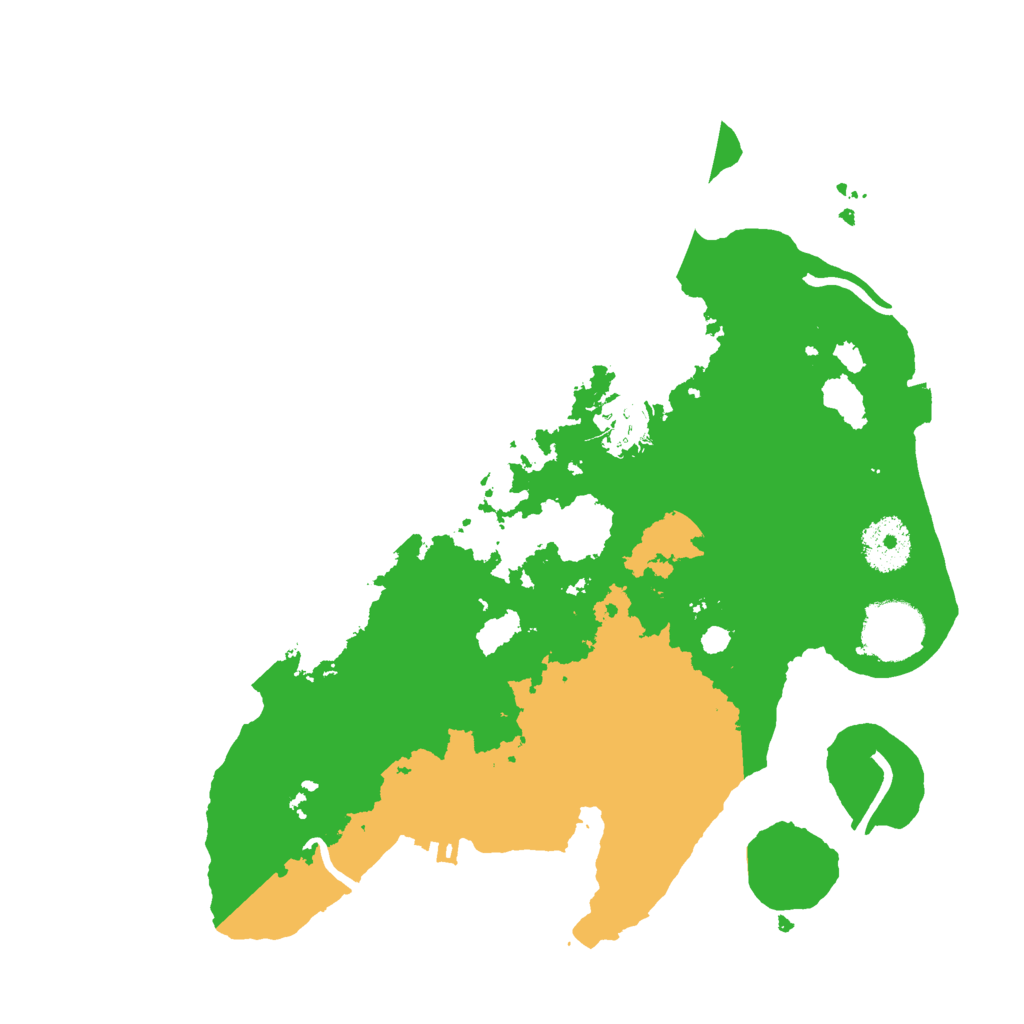 Biome Rust Map: Procedural Map, Size: 3000, Seed: 23412