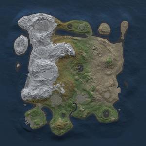 Thumbnail Rust Map: Procedural Map, Size: 3000, Seed: 1627048999, 13 Monuments