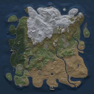 Thumbnail Rust Map: Procedural Map, Size: 4250, Seed: 1984418540, 19 Monuments