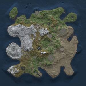 Thumbnail Rust Map: Procedural Map, Size: 3000, Seed: 1176742211, 12 Monuments