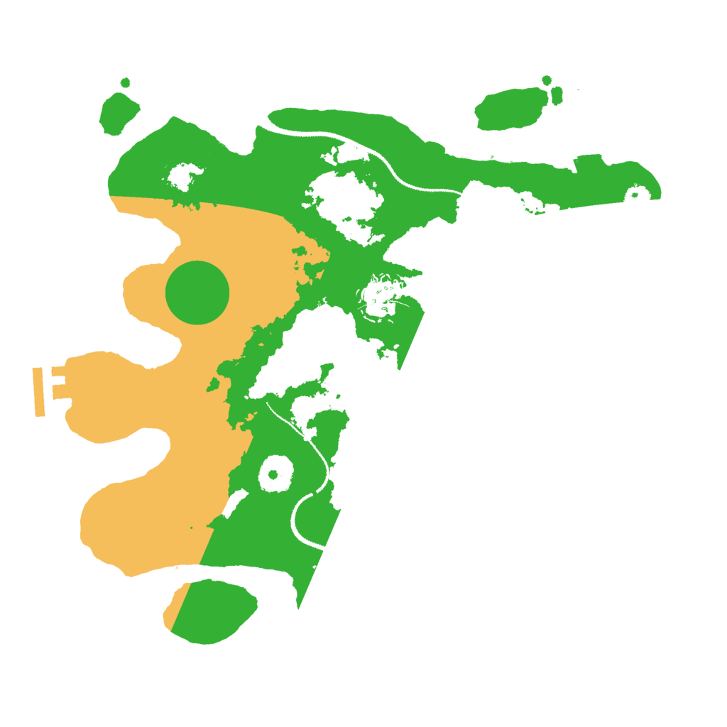 Biome Rust Map: Procedural Map, Size: 3000, Seed: 400001