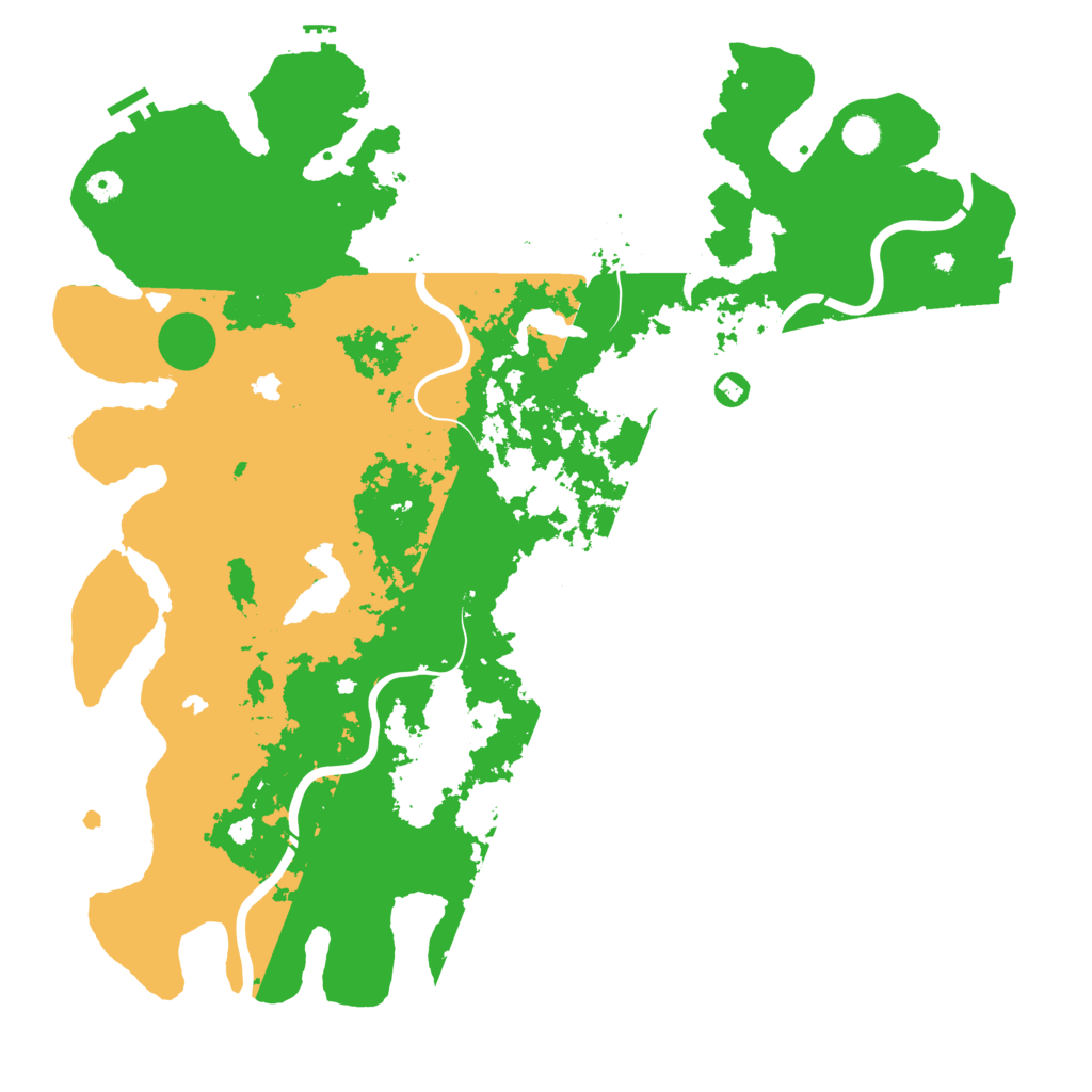 Biome Rust Map: Procedural Map, Size: 5000, Seed: 234234324