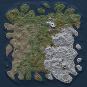 Thumbnail Rust Map: Procedural Map, Size: 5000, Seed: 234234324, 18 Monuments