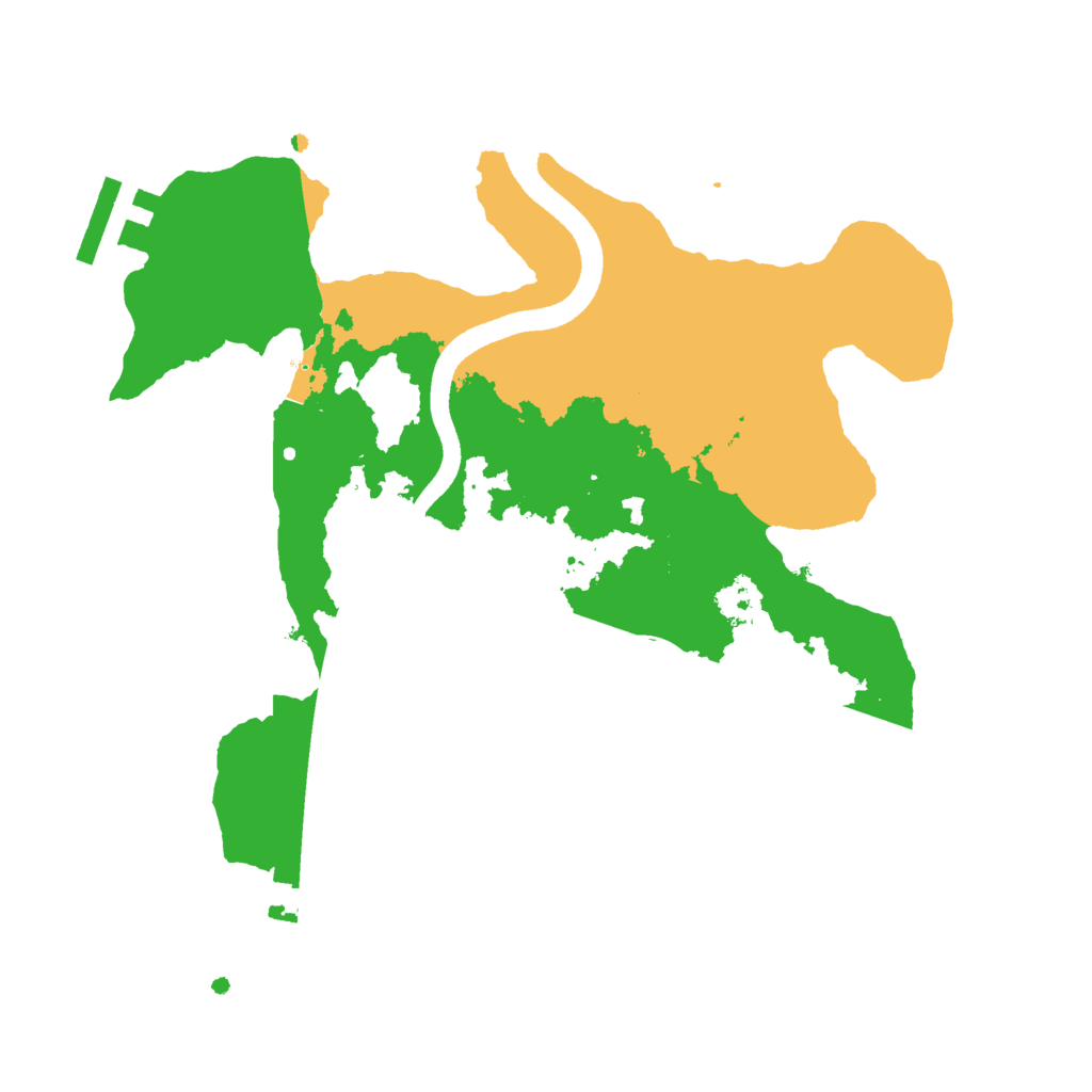 Biome Rust Map: Procedural Map, Size: 2500, Seed: 623001856