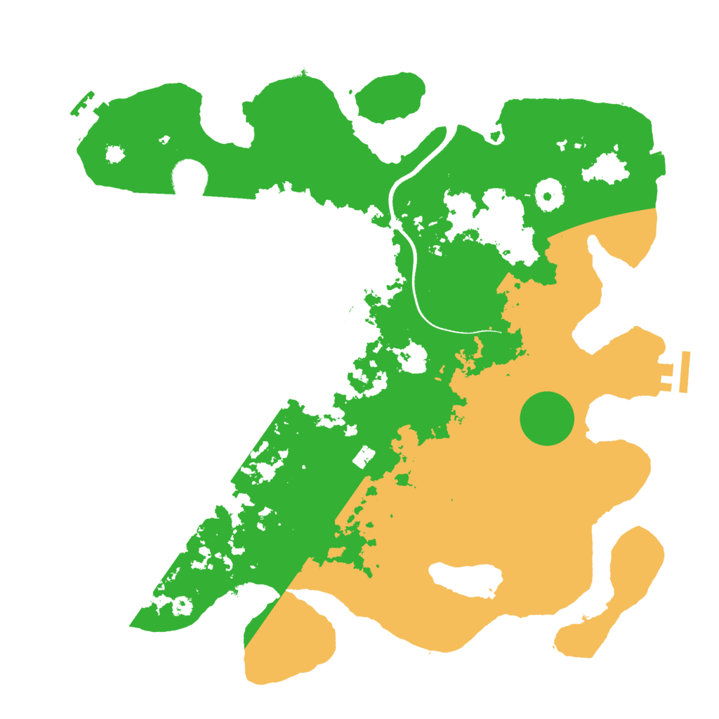 Biome Rust Map: Procedural Map, Size: 3500, Seed: 119164197