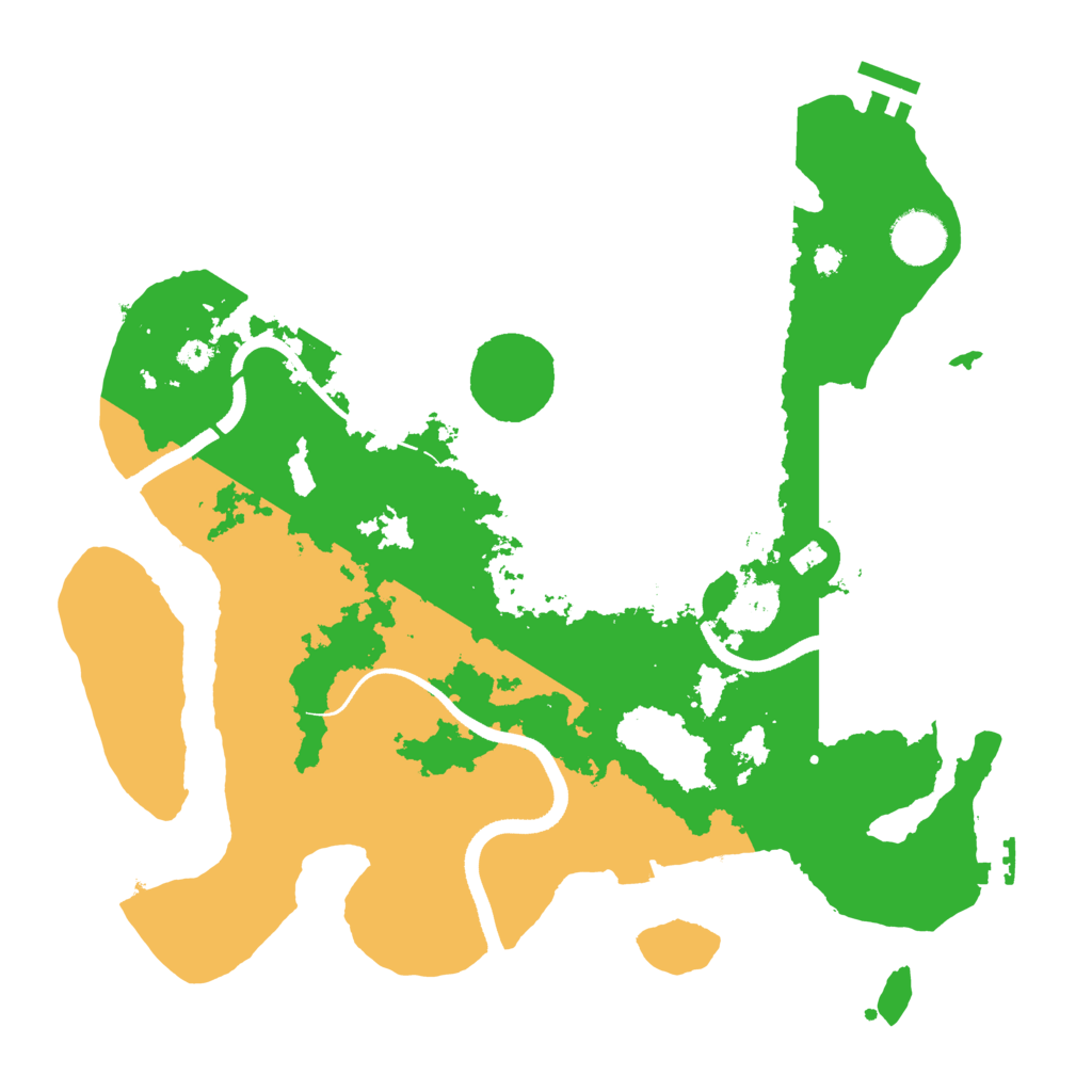 Biome Rust Map: Procedural Map, Size: 3500, Seed: 454424001