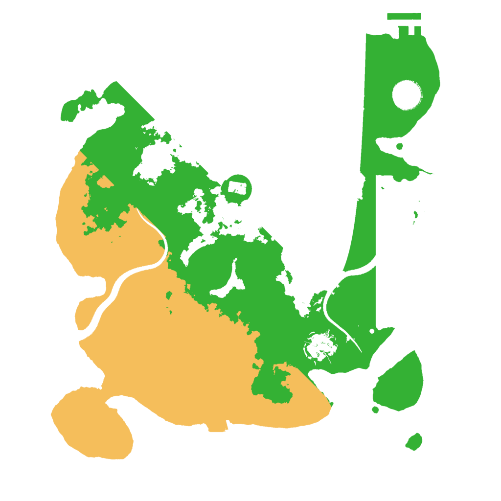 Biome Rust Map: Procedural Map, Size: 3000, Seed: 64667308