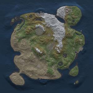 Thumbnail Rust Map: Procedural Map, Size: 3000, Seed: 64667308, 13 Monuments
