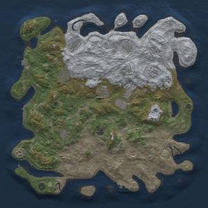 Thumbnail Rust Map: Procedural Map, Size: 4500, Seed: 1138010168, 19 Monuments