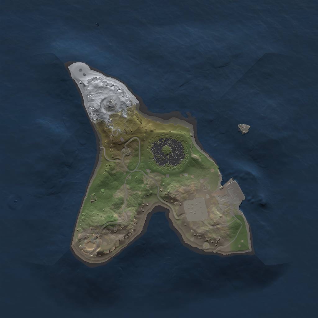 Rust Map: Procedural Map, Size: 1500, Seed: 1590774479, 3 Monuments