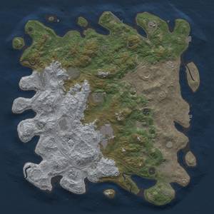 Thumbnail Rust Map: Procedural Map, Size: 4500, Seed: 138663992, 19 Monuments
