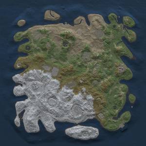 Thumbnail Rust Map: Procedural Map, Size: 4250, Seed: 411781975, 17 Monuments