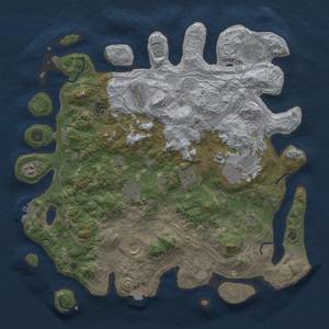 Thumbnail Rust Map: Procedural Map, Size: 4250, Seed: 2014638919, 17 Monuments