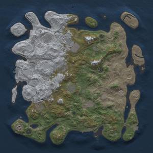 Thumbnail Rust Map: Procedural Map, Size: 4250, Seed: 2101858383, 19 Monuments