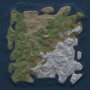 Thumbnail Rust Map: Procedural Map, Size: 4250, Seed: 1541654207, 19 Monuments