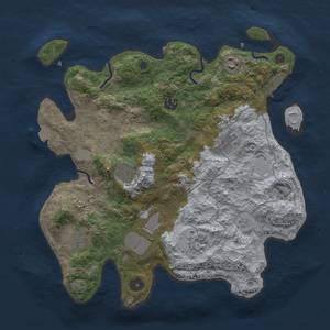 Thumbnail Rust Map: Procedural Map, Size: 3500, Seed: 217768496, 14 Monuments