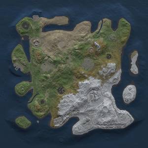 Thumbnail Rust Map: Procedural Map, Size: 3000, Seed: 344, 13 Monuments