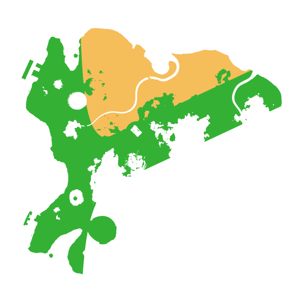 Biome Rust Map: Procedural Map, Size: 3000, Seed: 911424145