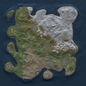 Thumbnail Rust Map: Procedural Map, Size: 3600, Seed: 137871025, 18 Monuments