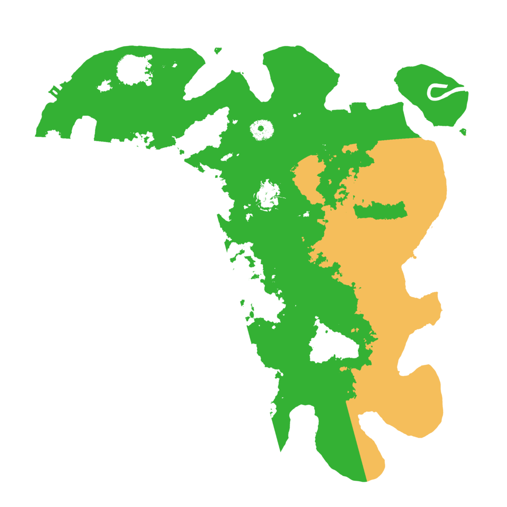 Biome Rust Map: Procedural Map, Size: 3500, Seed: 8254442