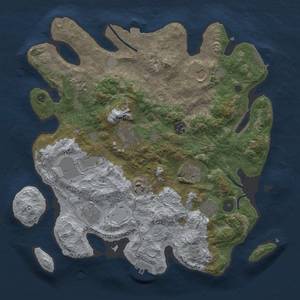 Thumbnail Rust Map: Procedural Map, Size: 3700, Seed: 86007582, 18 Monuments