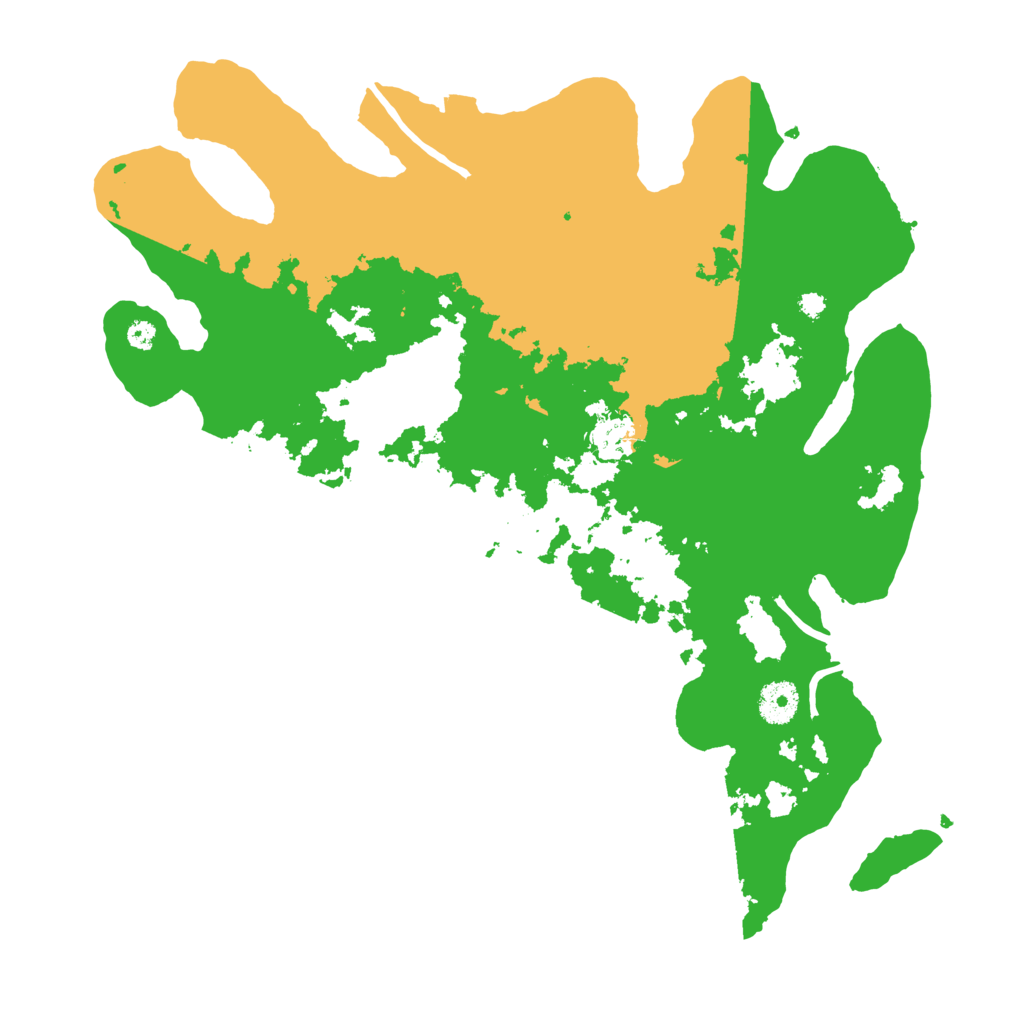 Biome Rust Map: Procedural Map, Size: 3700, Seed: 86007582