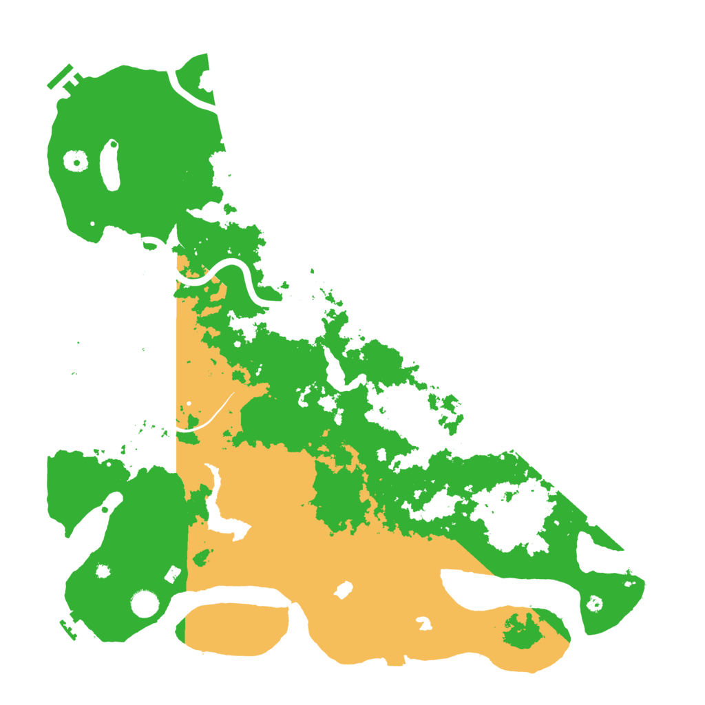 Biome Rust Map: Procedural Map, Size: 4500, Seed: 1992956676