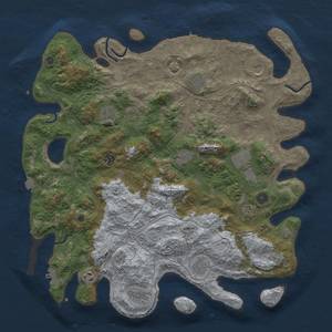 Thumbnail Rust Map: Procedural Map, Size: 4500, Seed: 523563561, 19 Monuments