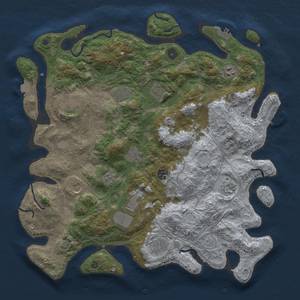 Thumbnail Rust Map: Procedural Map, Size: 4250, Seed: 889071418, 19 Monuments